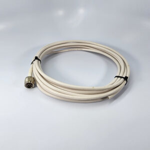 SureCall SC240 Low-Loss 50 Ohm Coax Cable - N-Male Connector and Bare Wire End - White - 15ft