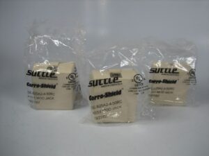 Suttle SE-625A2-4-50RC Ivory Surface Phone Jack Mount - LOT of 3 - NEW OLD STOCK