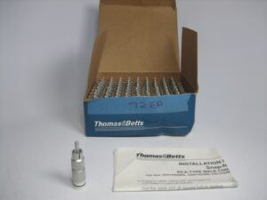 Thomas and Betts SNS1P6RMW RG6 Snap-N-Seal RCA Connector - LOT of 72 - NEW