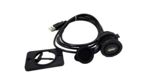 MITO USB Jack Dash Mount with 62″ Cable NEW USB-A Male to USB-A Female 42-MMUSB