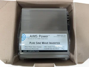 AIMS Power PWRI30012S 300W Pure Sine Inverter 12VDC To 115VAC NEW Open Box