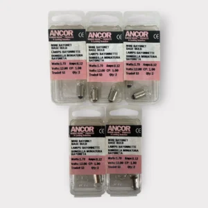 Ancor 520053 12V Mini Bayonet Base Bulb 1.7W / 0.12A - White **Lot of 10**