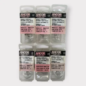 Ancor 521176 12V Double Contact Bayonet Base Bulb 17.2W / 1.34A - White **Lot of 12**