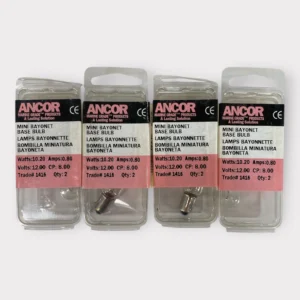Ancor 521416 12V Mini Bayonet Base Bulb 10.2W / 0.80A - White **Lot of 8**
