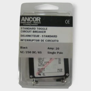 Ancor 551020 Single Pole Circuit Breaker Standard Toggle 20 AMP Black NEW