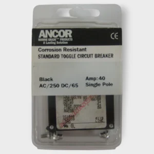 Ancor 551040 Single Pole Circuit Breaker Standard Toggle 40 AMP Black NEW