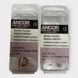 Ancor 555025 Marine Grade SPDT Nickel Plated Toggle Switch On/Off/On *Lot of 2*