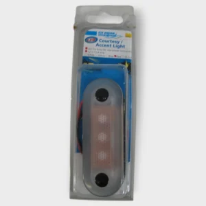 Aqua Signal 16403-7 Red 3-LED Courtesy Accent Light Oval Series 16 12V .4 Amp