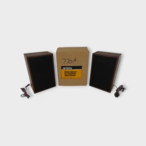Arista 770A Bookshelf Extension Speakers x2 (Woodgrain) -Great Condition- Free US Shipping