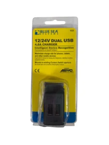 Blue Sea Systems 1039 4.8A Dual 2.0 USB Charger 12/24V **New**