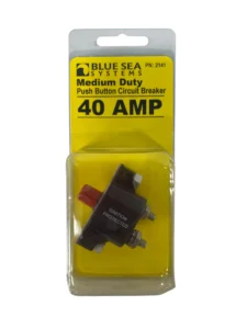 Blue Sea Systems 2141 Medium Duty 40 Amp Push Button Circuit Breaker **New**