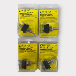Blue Sea Systems 4155 WeatherDeck Toggle Switch DPDT ON-OFF-ON **Lot of 4**