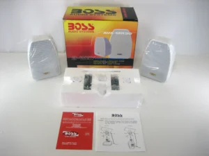 Boss Audio AVA-MR30 2-Way Marine Box Speakers 4 ohm or 8 ohm impedance-New-Old-Stock- 90 Day Warranty
