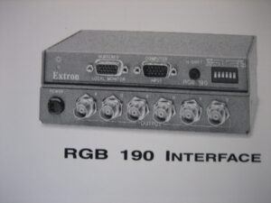 Extron Electronics  RGB 190 Interface User