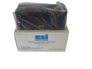 CSI CCS-100 Center Channel Speaker (Black) New Old Stock 90 Day Warranty
