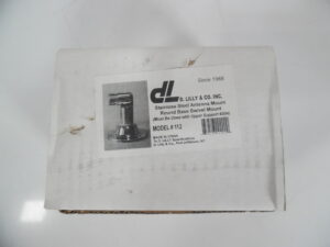 D. Lilly 112 Stainless Steel Round Base Swivel Antenna Mount (1"-14 Thread) **New**