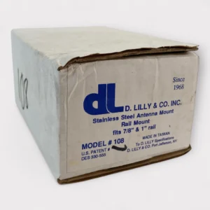D. Lilly 108 Stainless Steel Antenna Rail Mount (7/8"-1" Rail) **New**