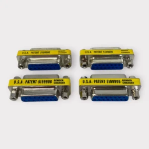 DB15 Female To Female 15-Pin Low Profile Mini Gender Changer **Lot of 4**