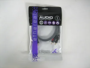 Ethereal MHX-A1 Audio Stereo RCA Cable 3.2ft Gold Plated RCA 1m *NEW*