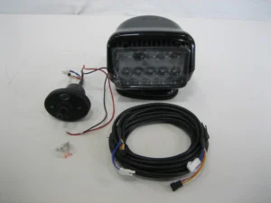 GoLight Black 30214 Stryker LED Permanent Mount Hard Wired Dash Remote Spotlight