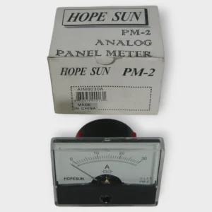 Hope Sun PM-2 Analog Panel Meter 0-30 Amps Gauge Ammeter NEW