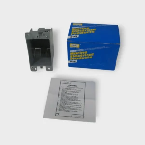 Hubbell HBL6079 Plastic Switch/Receptacle Box Deep 1-Gang Old Work Style Gray
