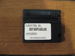 Navionics Classic NavChart Card West Newfoundland CA217XL JAN 2003