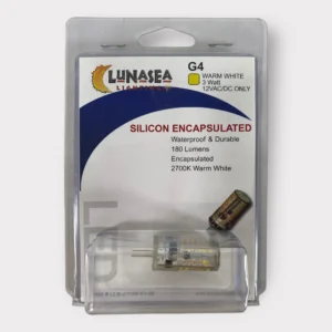 Lunasea LLB-21HW-61-00 G4 Warm White Silicon Encapsulated LED - 12V **New**
