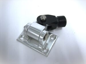 Rupp 209-1274-00 2" Four-Way Rectangle Antenna Base Assembly w/Black Clevis BLEM