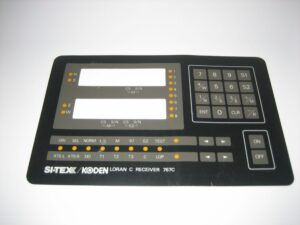 Si-Tex Koden 767C Loran C Receiver Front Vinyl Keyboard Keypad Overlay Fascia