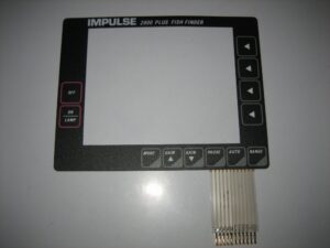 Impulse *NEW* 2800 + Plus Fish Finder Front Vinyl Keyboard Keypad Overlay Button