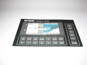 Si-Tex Sitex EZ-97 Loran C Receiver Front Vinyl Keyboard Keypad Overlay Fascia