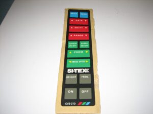 Si-Tex Sitex CVS-210 Front Keyboard Keypad Membrane Overlay Fascia Vinyl Plastic