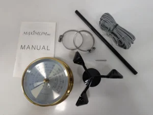 Maximum Vigilant Brass Windspeed Meter With Gusts Indicator NEW OPEN BOX