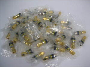 Monster Cable Quicklock *Lot of 40* Yellow F-Connectors for RG-59 Cable - *NEW*