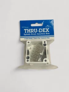 Newmar BX-1 Thru-Dex Splash Proof Junction Box - 2 Cable Entries/6 Terminals