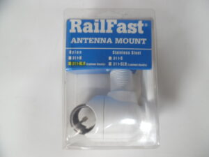 Newmar RailFast Boat Antenna Mount 311-NLH w/ Lay Down Handle - White