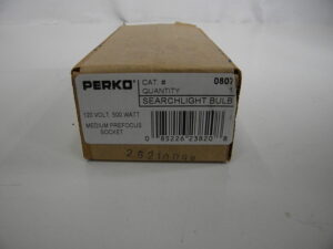 Perko 0807 Searchlight Bulb for Solar-Ray Searchlight - 120 volt 500 watt *NEW*