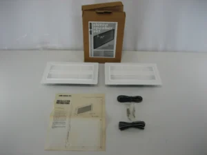 Poly-Planar MA505 Pre-Wired Stereo Speaker Set (White Grilles) New-Old-Stock 90-Day Warranty