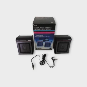 Arista 20-500 Amplified Stereo Speaker System (Black) x2 - 1.3W *Great Condition* Free US Shipping