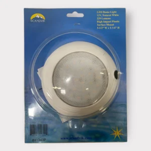 Scandvik 41340P Natural White LED Surface Mount Dome Light -12V **New**