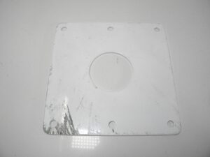 SeaView Aluminum Backing Plate for Radar Mast Mounts with 10"x10" Base Plate - Serviceable Condition