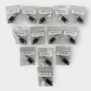 RCA Female To 1/4" Male Mono Audio Converter Adapter **Lot of 13**