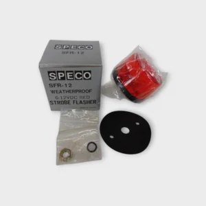 Speco SFR-12 Weatherproof 12VDC Red Strobe Flasher Light (Wired) *New Open Box* -Free US Shipping-
