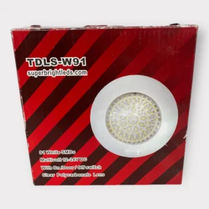 Super Bright White LED TDLS-W91 Dome Light 12-24VDC W/ 3-Position Switch - 5.5W **New**