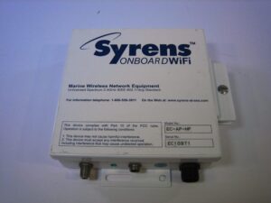Syrens EC-AP-HP OnBoard WiFi Marine Wireless Network Box - Untested