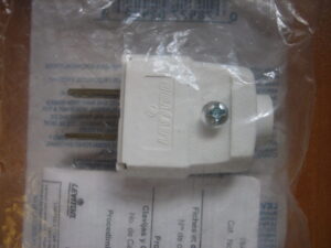 LEVITON 257B Standard Plug 2 Pole 3 Wire Grounding  - Free Shipping