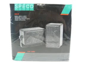 Speco Technologies DMS-3P Dual Mini 3-Way Speaker System w/Polypropylene Cone Speakers New Old Stock