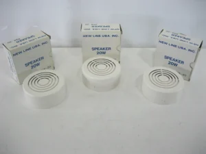 New Line USA Inc. RSK-20 Horn Speakers 8 Ohm 20w Max *Lot Of 3 Speakers* New-Old-Stock