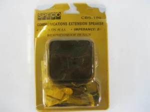Speco CBS-100 Waterproof Communications Extension Speaker (Black) New-Old-Stock 90-Day Warranty